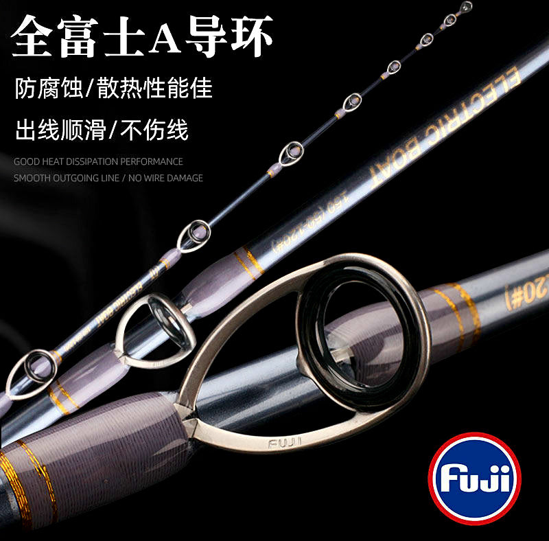 Solid Fiberglass Electric Reel Boat Rod, 1.5–2.05 m (4.9–6.7 ft) – product photo
