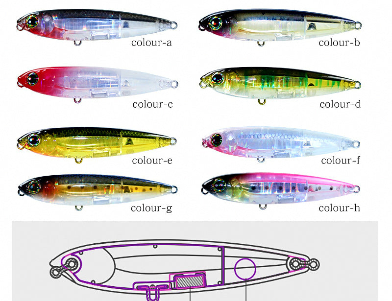 Floating Pencil Topwater Lure, 12–20 g (0.4–0.7 oz) – product photo