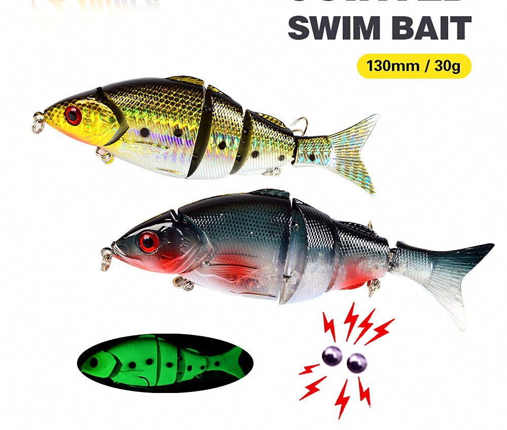 Jointed Swimbait Hard Lure, 13 cm (5.1 in) 30 g (1.1 oz) – product photo
