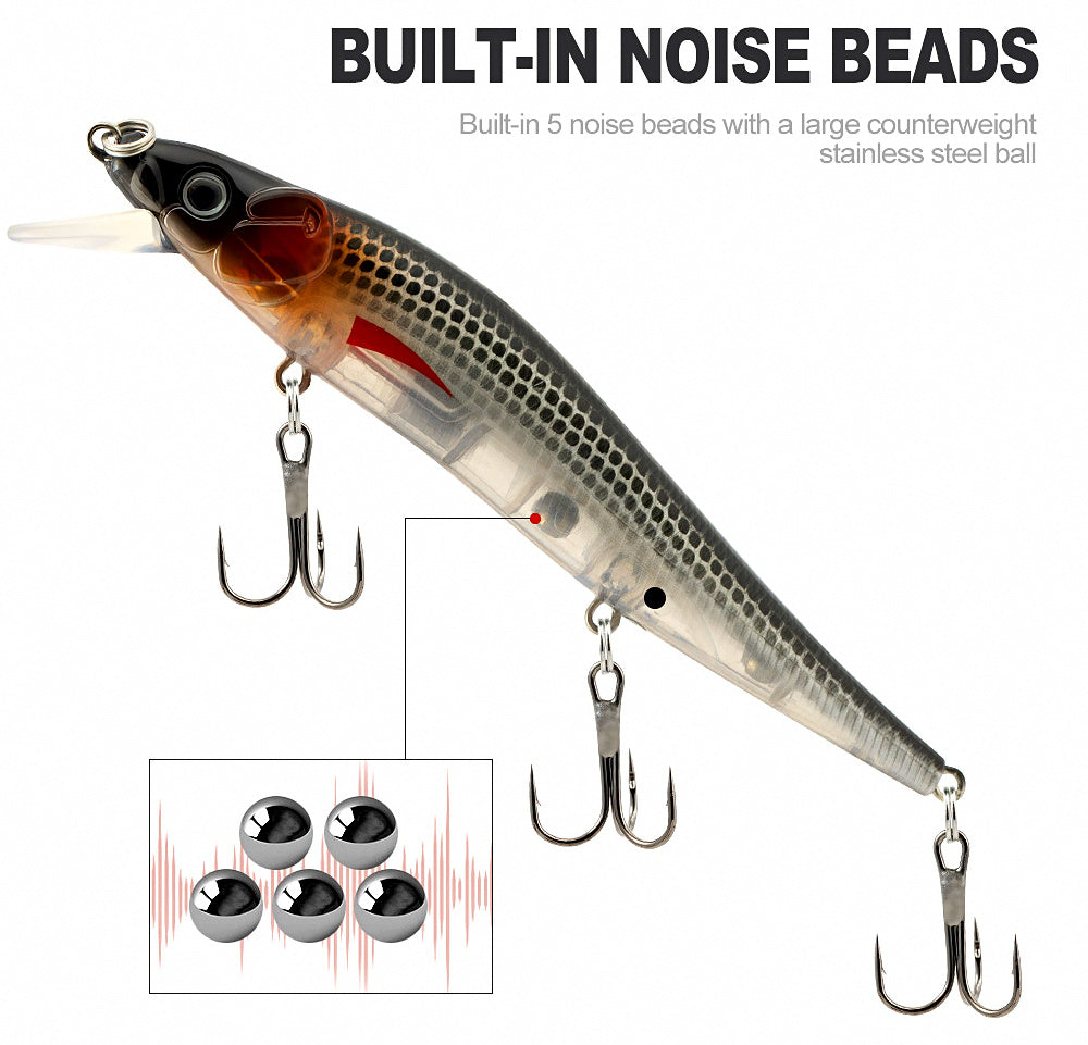 Rattling Minnow Lure, 12 cm (4.7 in), 14 g (0.49 oz) – product photo