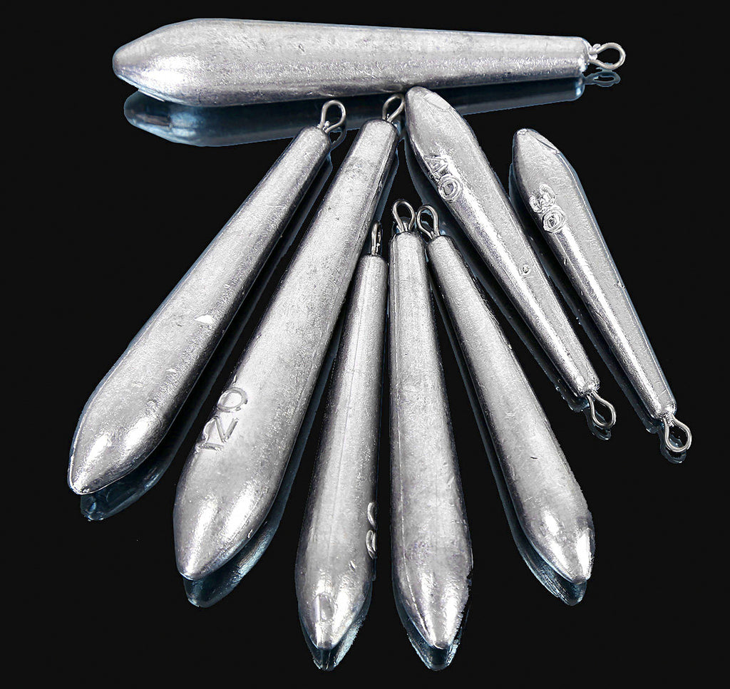Long Leaf Sinker Weights, 1.1–4.2 oz (30–120 g) – product photo