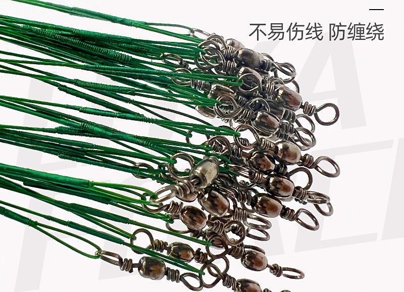 Wire Bite Leader with Swivel & Snap, 10–30 cm (4–12 in) – product photo