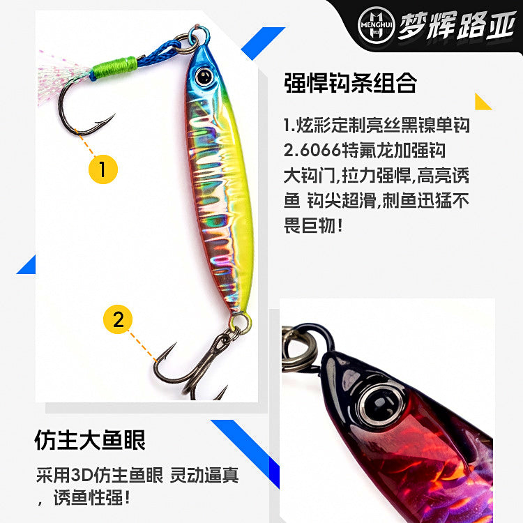 Casting Metal Jig with Treble Hook, 10–30 g (0.35–1.06 oz) – product photo