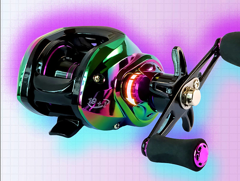 Colorful Baitcasting Reel, 7.2 Gear Ratio, Left or Right Hand – product photo