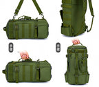 Fishing Backpack with Rod Holder, Nylon Tackle Bag – product photo