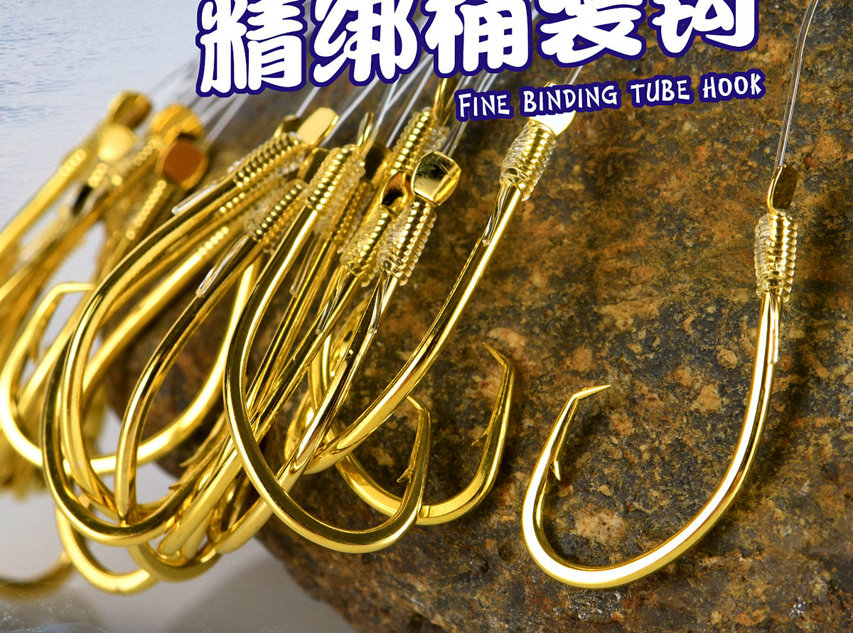Eagle Beak Snelled & Loose Hooks, Sizes #8–#24 – product photo
