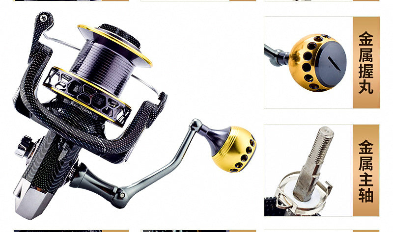 Long Cast Spinning Reel, 4.9:1, Sizes 9000–12000 – product photo