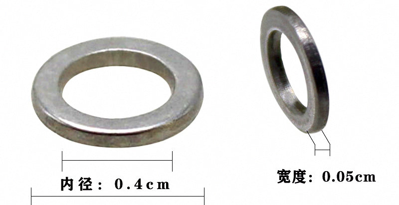 Stainless Steel Single Ring Jig Connectors, 4x6 mm, 500 Pcs – product photo