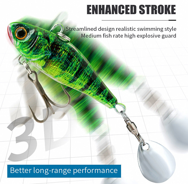 VIB Blade Bait Lipless Lure with Swivel, Boxed – product photo