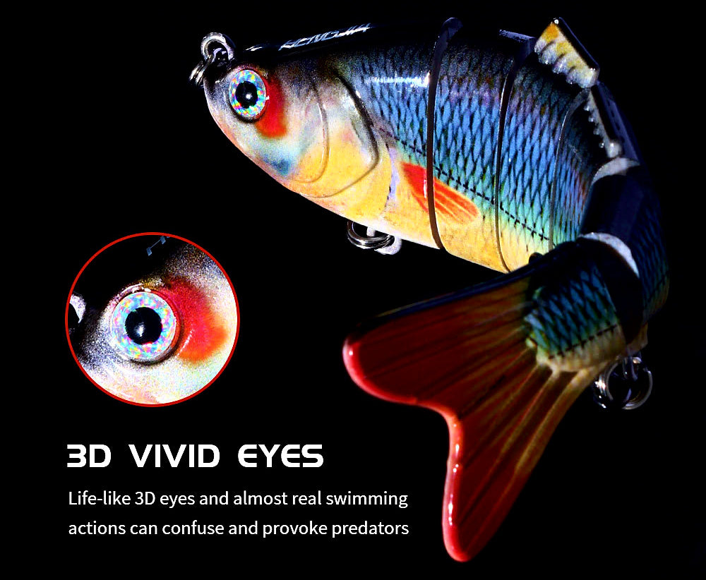 Multi-Jointed Swimbait, 7-Segment Slow Sinking Hard Bait – product photo