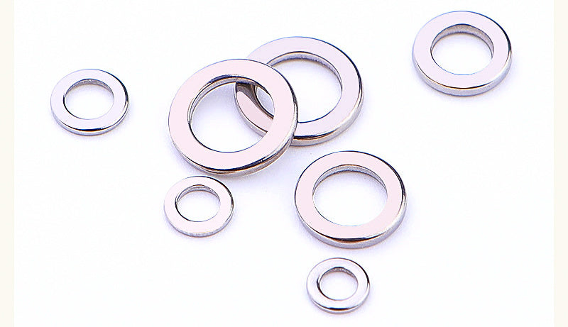 Stainless Steel Solid Rings, Sizes 1–6 (Flattened Jig Rings) – product photo