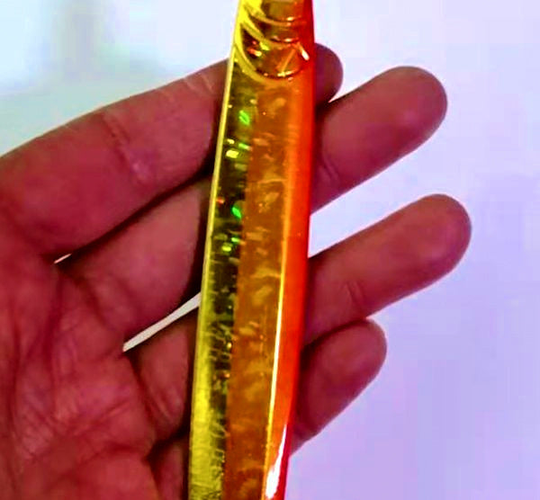 Silver Green Metal Jig, 100 g (3.5 oz) – product photo