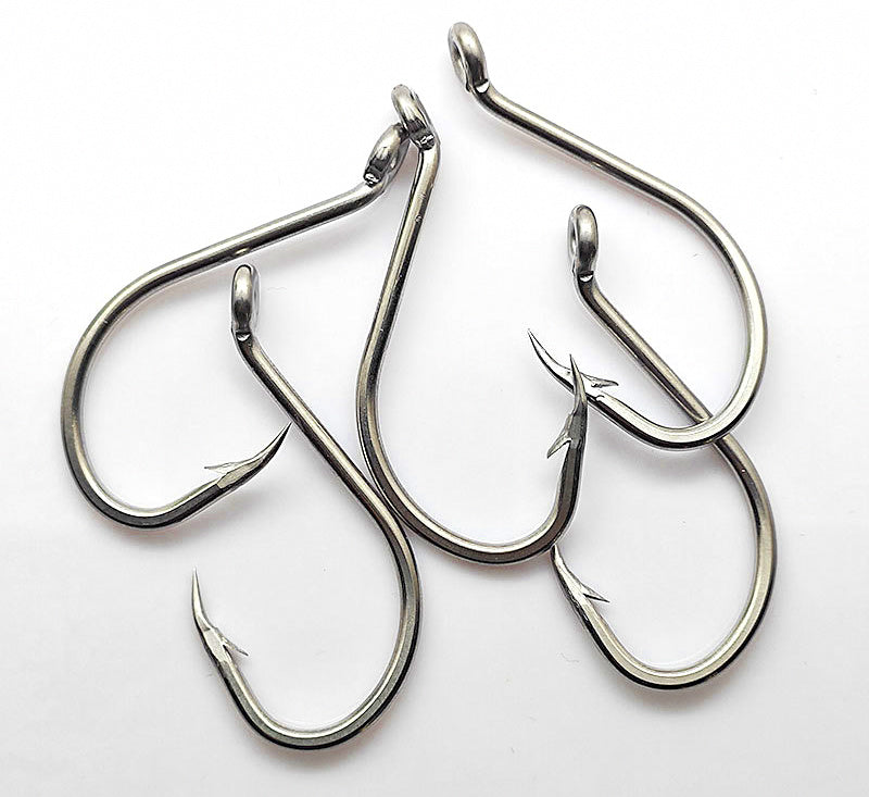 Stainless Steel Octopus Hooks, Barbed, Size 4 to 9/0 – product photo
