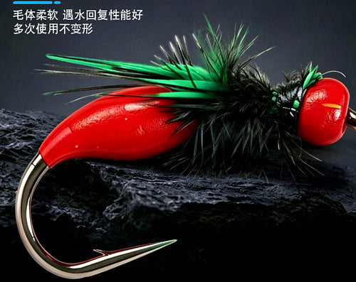 Midge Fly Rig and Casting Bubbles, Hook Size 14–18 – product photo