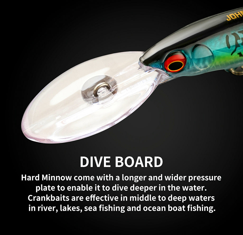 Floating Trolling Minnow Lure, 49 g & 69 g (1.7 & 2.4 oz) – product photo