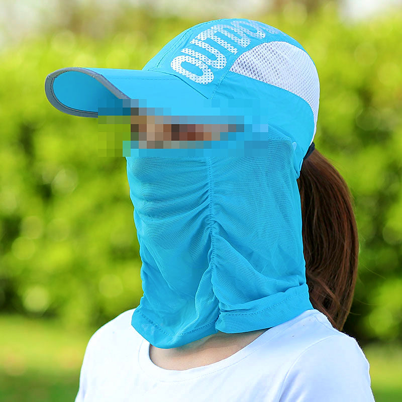 Foldable Fishing Sun Hat with Face Mask, UV Cap