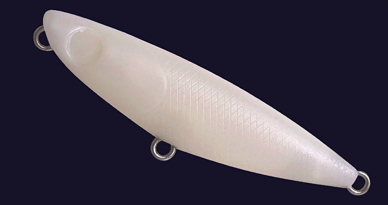 Unpainted Pencil Lure Blank, 4.8 cm (1.9 in), Clear Plastic – product photo
