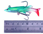 Paddle Tail Soft Swimbait with Lead Jig Head, 4 g & 11 g – product photo
