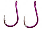 Tubed Chinu Hooks, Barbed, Purple, Size #0.5–#15 – product photo