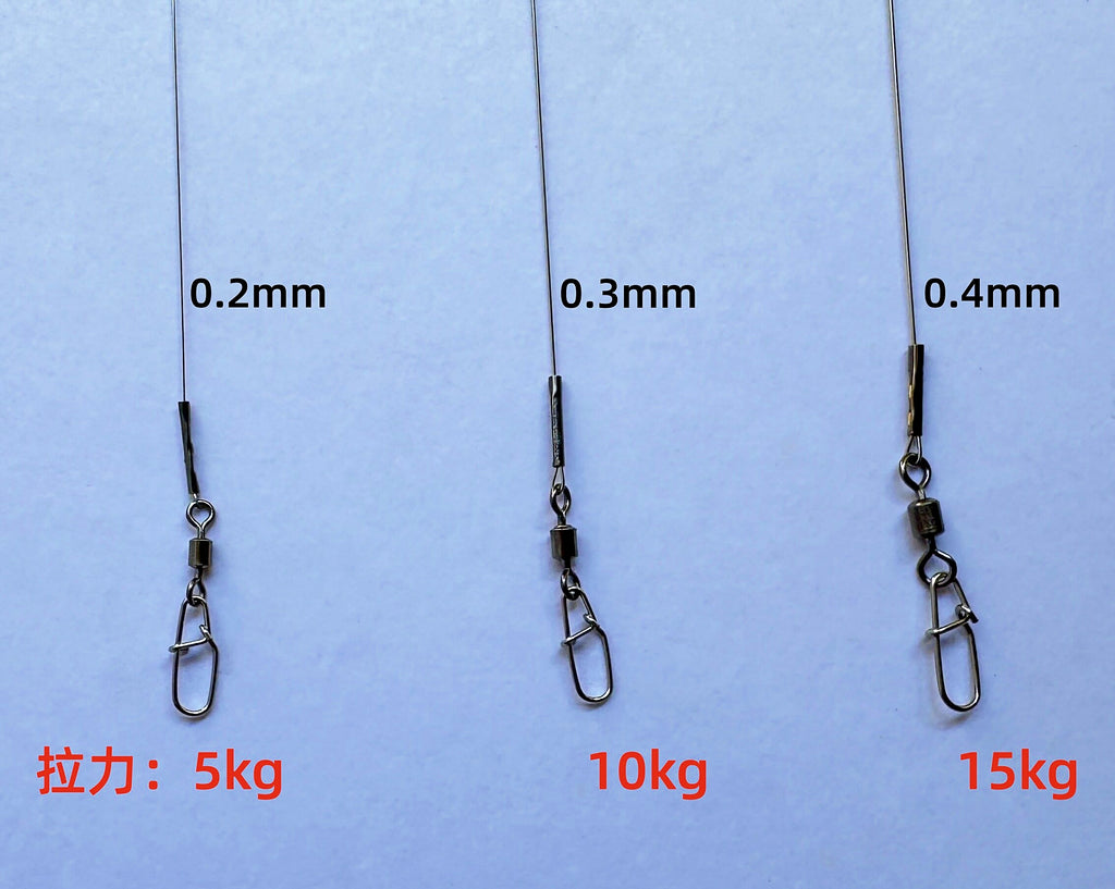 Pre-Made Steel Wire Leaders, 15–35 cm (5.9–13.8 in) – product photo