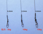 Pre-Made Steel Wire Leaders, 15–35 cm (5.9–13.8 in) – product photo