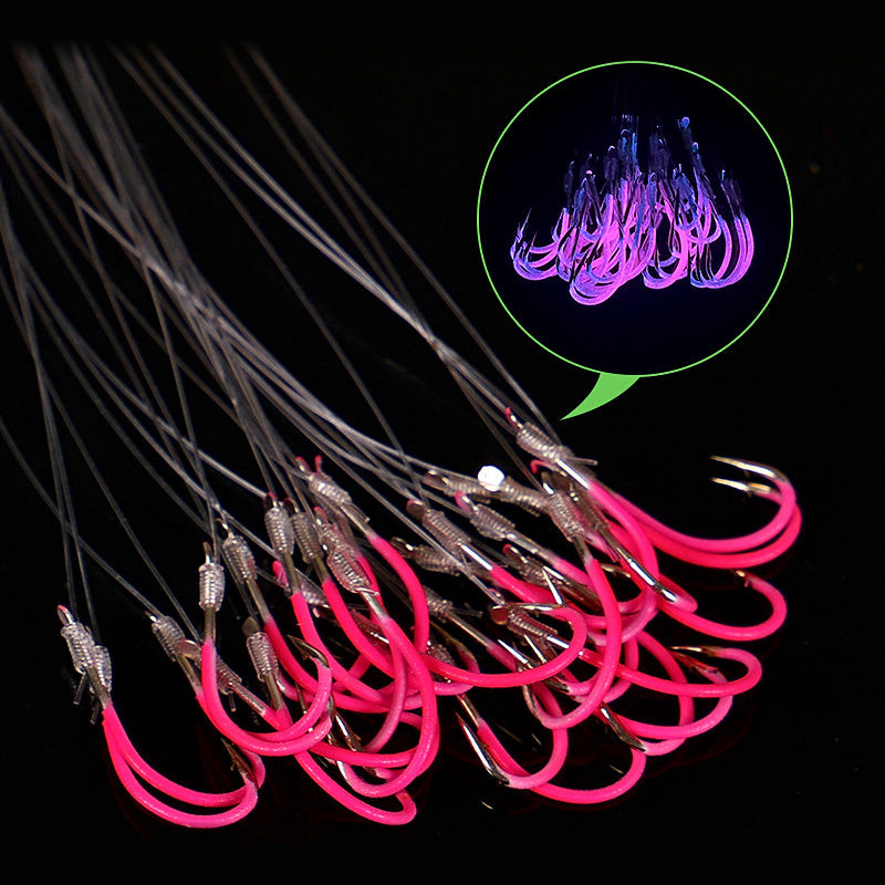 Glow Tied Hooks, Barbed, 3-Pack Set, No. 12–28 Sizes