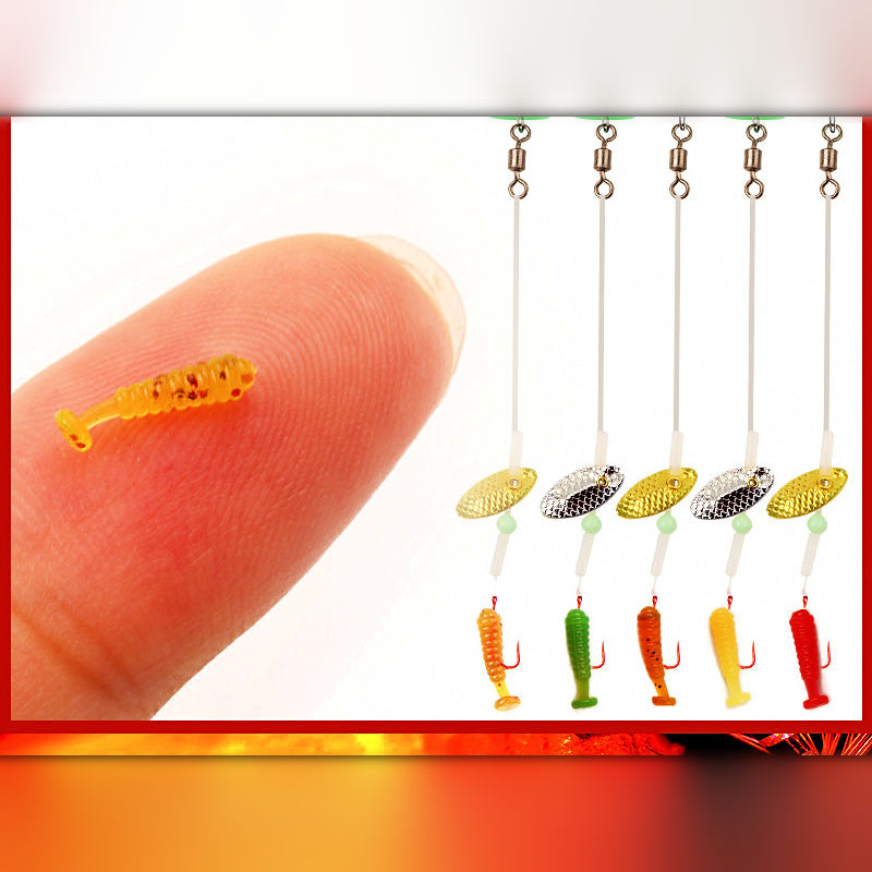 Micro Soft Worm & Sequin Sleeve Hook Rig Kit