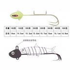 Glow Hairtail Jig with Assist Hooks, 7–500 g (0.25–17.6 oz)