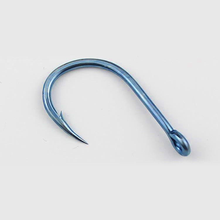 Extra Strong Blue Barbed Saltwater Hooks, 10 Pack, 1 to 16/0