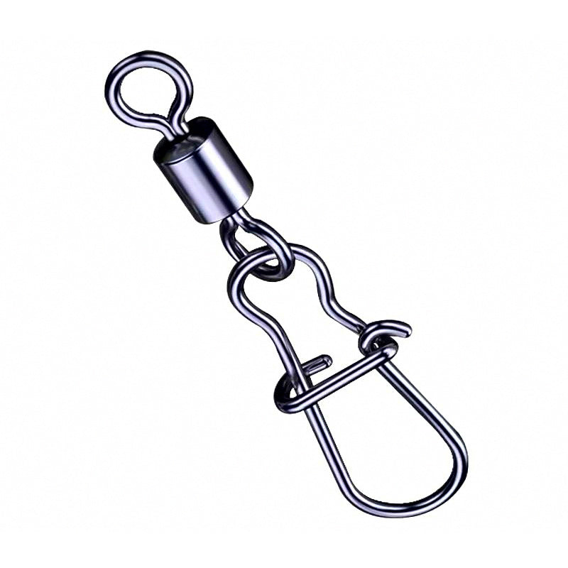 Reinforced Stainless Steel Fishing Snaps, Sizes 14 to 3/0