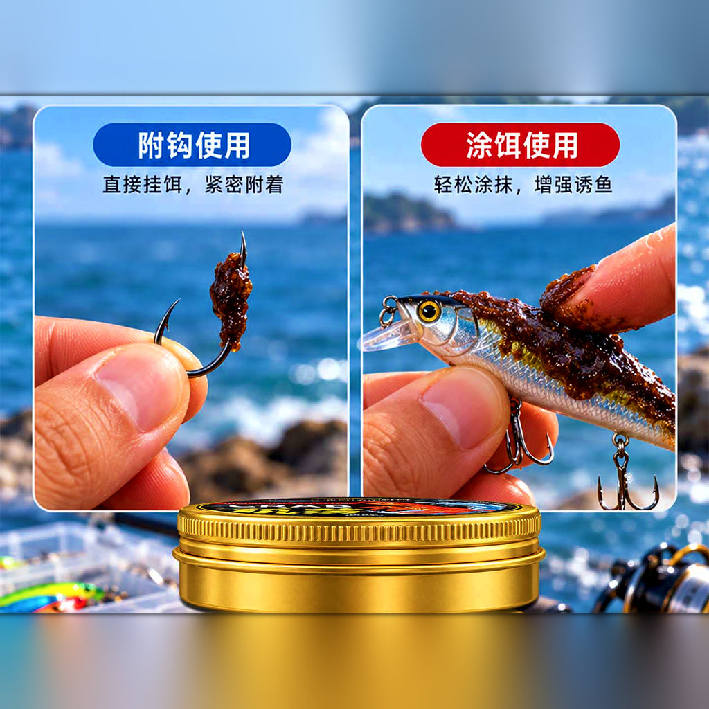 Shrimp or Crab Paste Bait, Animal Protein Smear-On Jar