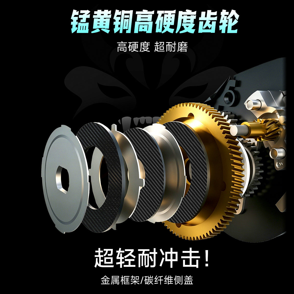 Aluminum Baitcasting Reel 6.1:1, 10 Bearings, 8 or 15 kg Brake