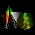 UV Glow Wooden Shrimp Squid Jig, 5.1 g (0.18 oz), 5-Pack