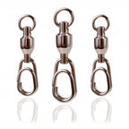 Heavy-Duty Bearing Snap Swivels, 10-Pack, Sizes #1–#6
