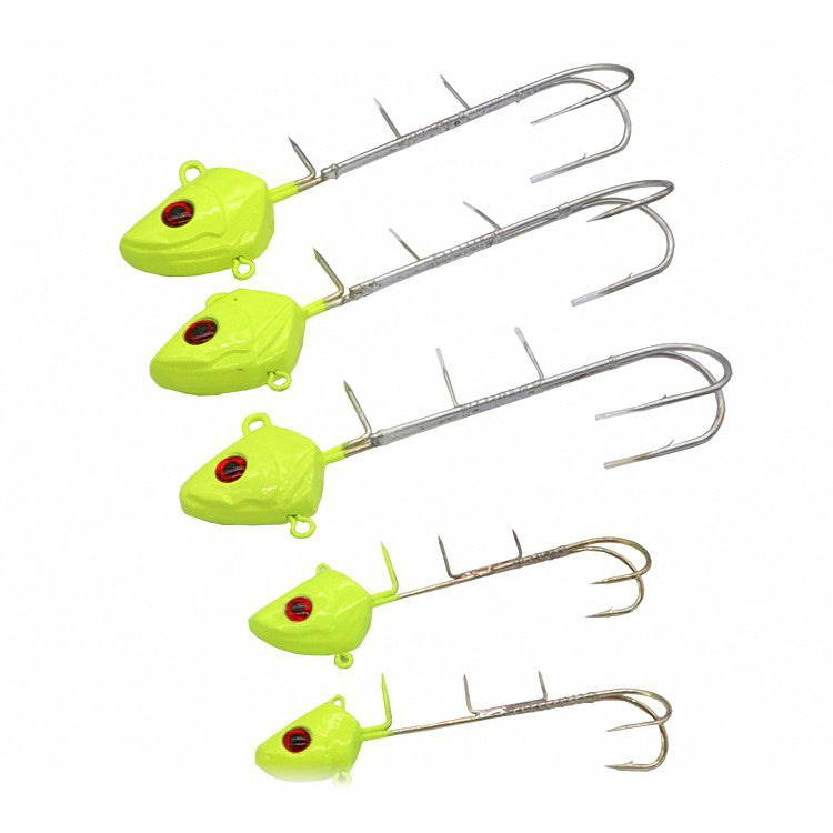 Glow Tenya Jig Head w/ Assist Hooks, 20–187 g (0.7–6.6 oz)