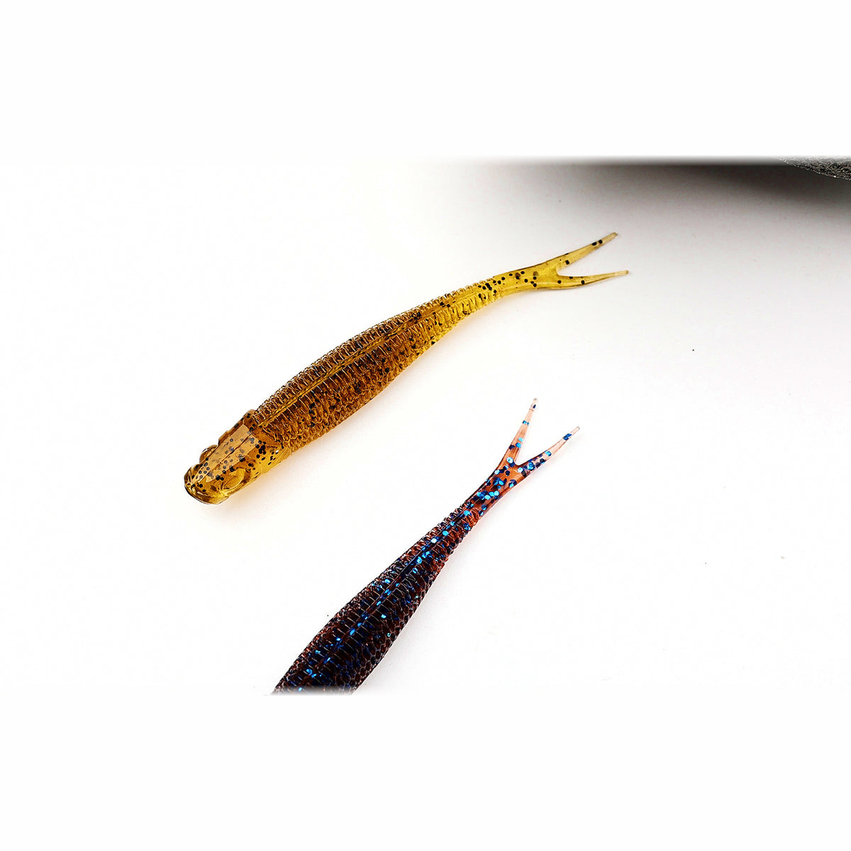 Floating Forked-Tail Minnow Soft Bait, 6.5 cm (2.6 in), 12-Pack