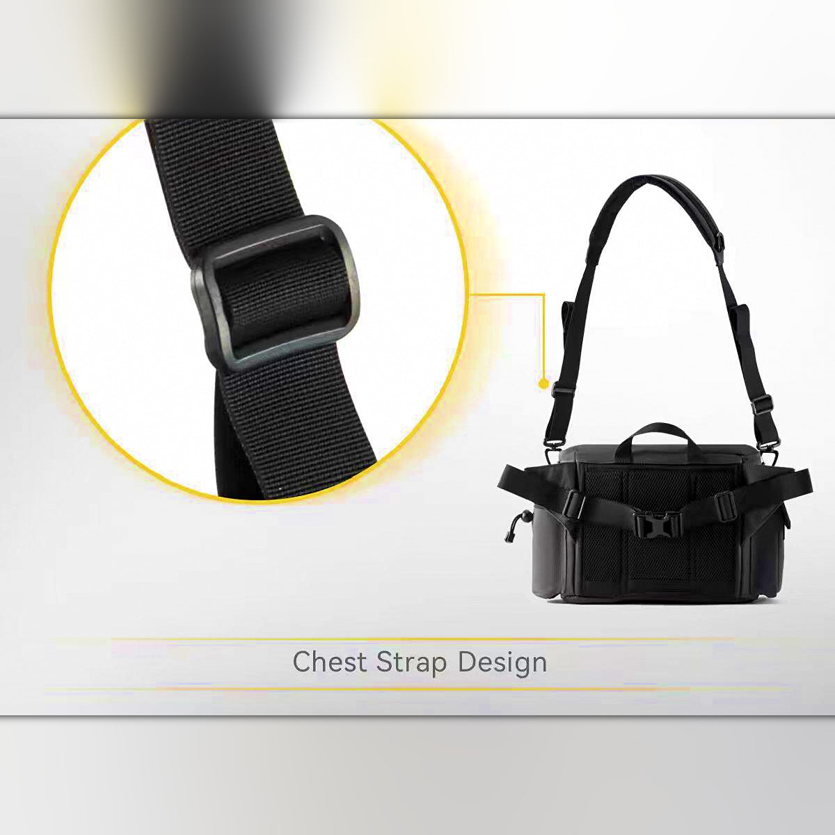 Fishing Waist Bag, Large Capacity Tackle Storage Pack