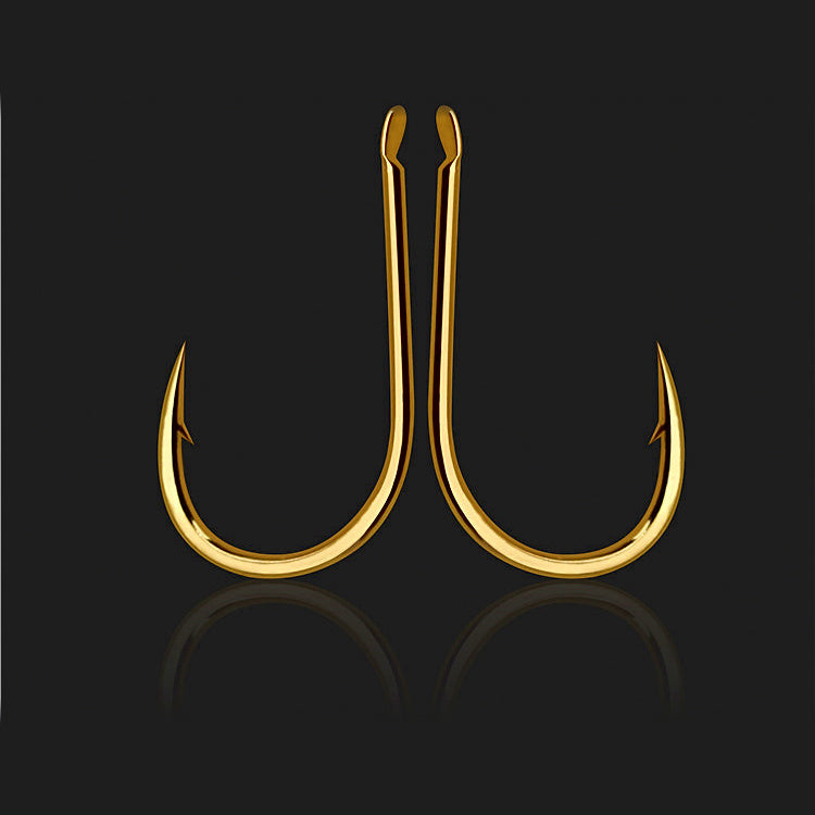 Senmata Barbed Hooks, Gold/Silver/Black, Sizes 1–6