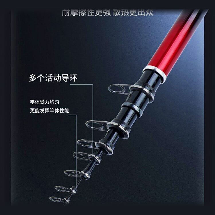 Telescopic Carbon Float Rod, 3.6–4.5 m (11.8–14.8 ft)