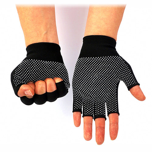 13-Gauge Nylon Fingerless Work Gloves, Dotted Grip