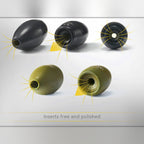 Tungsten Bullet Sinker 5-Pack, 1/16–1/4 oz (1.8–7 g)