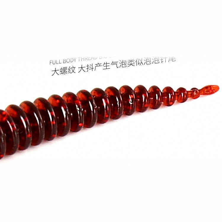 Floating Skirt Pin-Tail Soft Worm Lures, 5–7.5 cm (2–3 in)