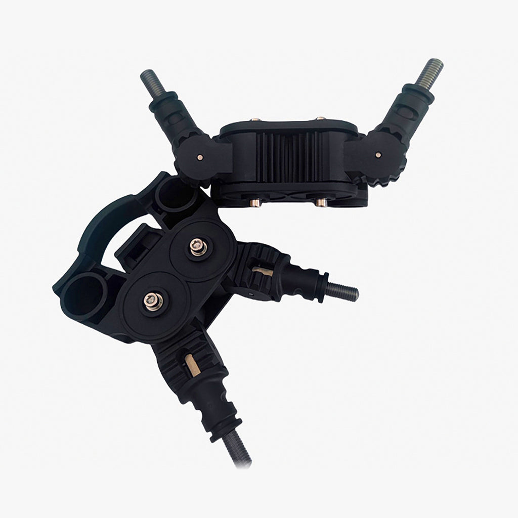 Aluminum Rod Holder Stand Set, Double Gear, Multi-Rod Rest