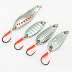 Micro Spoon Lure, Gold or Silver, 2.5–5 g (0.09–0.18 oz)