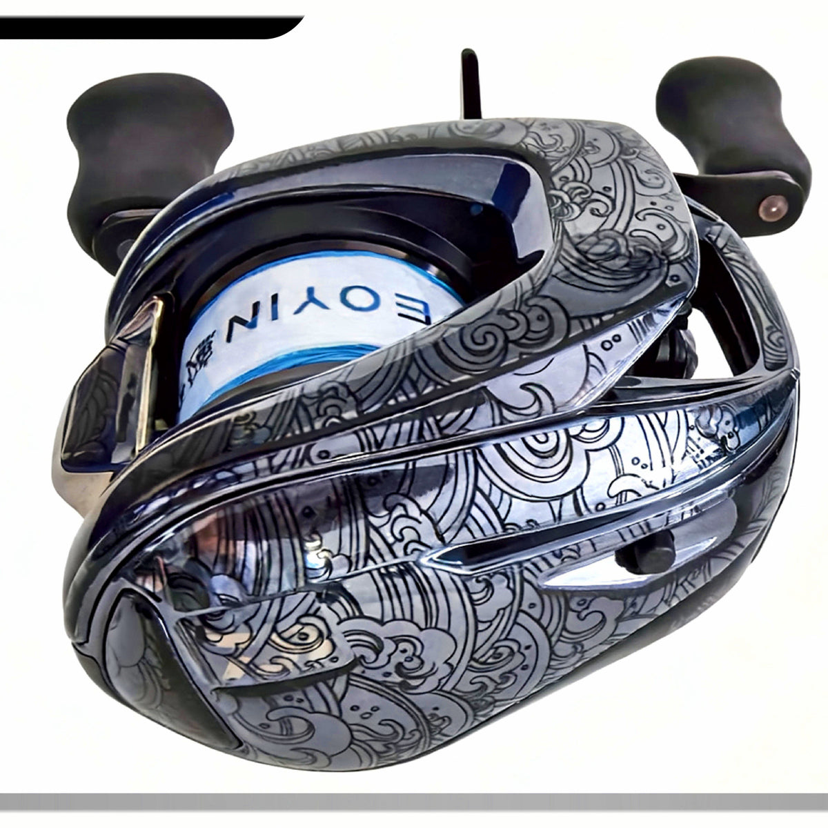 Baitcasting Reel Skin Film, Clear Bling or Summer Ripple