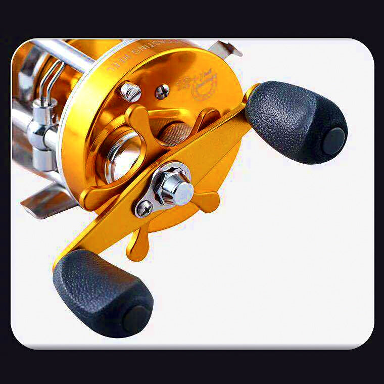 CL40 All-Metal Baitcasting Reel, Centrifugal Brake, Gold