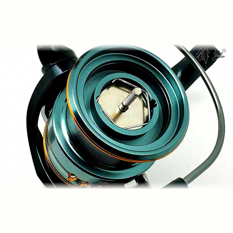 Long Cast Spinning Reel, 13 Bearings, Shallow Spool, 2500–5000