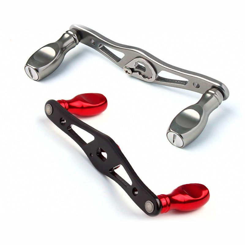 Aluminum Double Handle with Gourd Knobs for Baitcasting Reels
