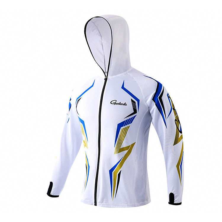 Quick-Dry Sun Protection Fishing Shirt, Bamboo Fiber, White