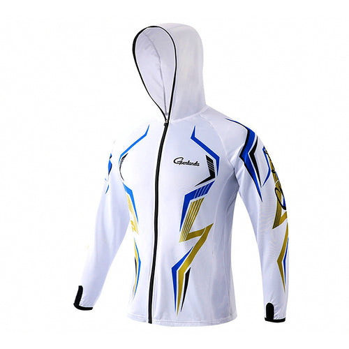 Quick-Dry Sun Protection Fishing Shirt, Bamboo Fiber, White